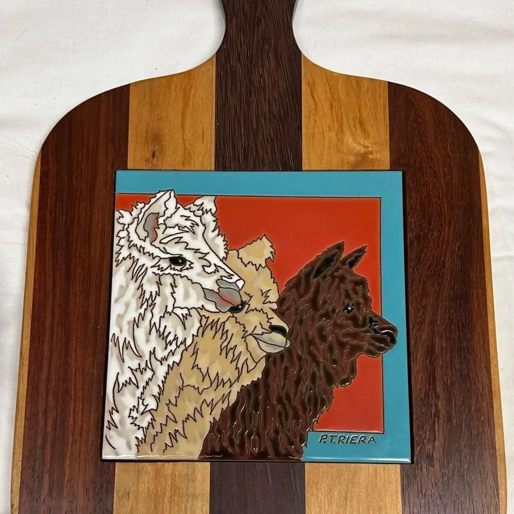 Purple Heart Wood Lazy Susan Cutting Board MAPLE Paduak Natural Real Handcrafted